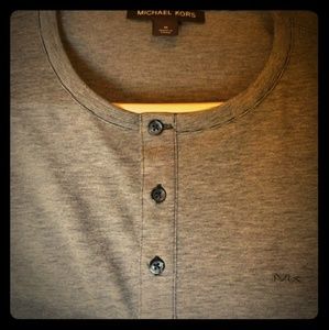 Michael Kors Henley Style T-shirt